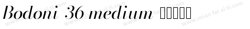 Bodoni-36 medium字体转换